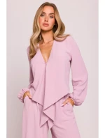 M861 Zavazovací top - krepový růžový