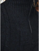 Pánský svetr se stojáčkem tmavě modrý FashionStreet WX2326