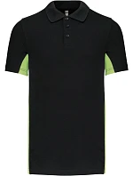 Kariban K 232 2-barevné piqué polo "Flag" 20.K232 black/lime Kariban K 232 2-barevné piqué polo "Flag" 20.K232 black/lime