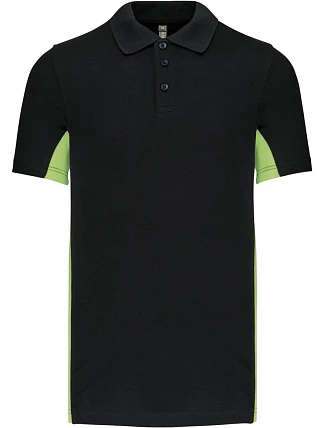 Kariban K 232 2-barevné piqué polo "Flag" 20.K232 black/lime Kariban K 232 2-barevné piqué polo "Flag" 20.K232 black/lime