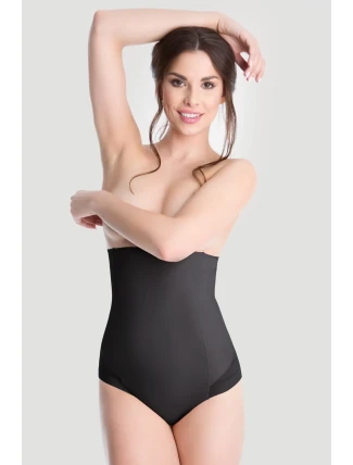 Julimex 141 Mesh Kalhotky s vysokým pasem barva:černá