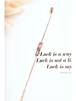 Dámský náramek celebrity ocel s kubickými zirkony růžové zlato Dámský náramek celebrity ocel s kubickými zirkony růžové zlato