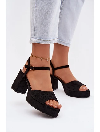 Sandály na podpatku model 226333 Step in style Sandály na podpatku model 226333 Step in style