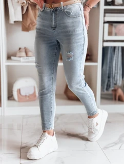 Dámské džínové kalhoty mom fit MOMWAY blue FashionStreet UY2489