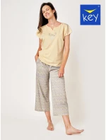 Pyžamo Key LNS 794 A24 cr/r S-XL dámské Pyžamo Key LNS 794 A24 cr/r S-XL dámské