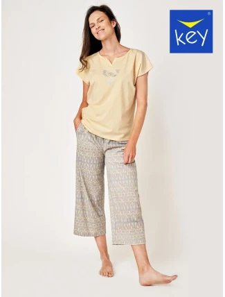 Pyžamo Key LNS 794 A24 cr/r S-XL dámské Pyžamo Key LNS 794 A24 cr/r S-XL dámské