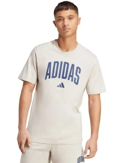 Pánské tričko adidas Collegiate Lineage beige JM6415 pánské