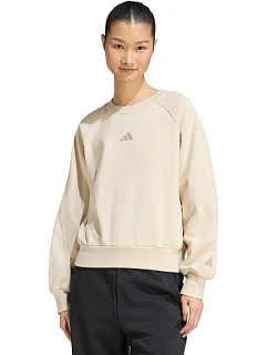 Dámská mikina adidas Kit Small Logo, béžová, KV9823