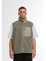 Build your Brand BY 407 Unisex fleeceová vesta "Bonded Sherpa" 56.0407 pale olive Build your Brand BY 407 Unisex fleeceová vesta "Bonded Sherpa" 56.0407 pale olive