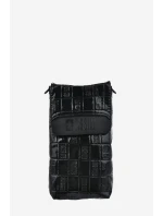 Eko Kožená Lakovaná Kabelka Taštička Big Star OO574144 Černá