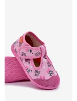 Bačkory Baleríny Befado S Míšou 209P038 Šedě-Růžové