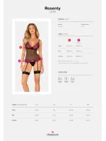 Svůdný korzet Rosenty corset - Obsessive Svůdný korzet Rosenty corset - Obsessive