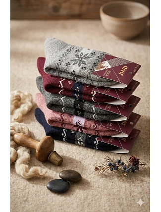 WiK GNG 003 dámské angorské ponožky 952 35-42