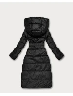 Černá oboustranná zimní bunda - kožíšek Minority (P3-6020-1) Černá oboustranná zimní bunda - kožíšek Minority (P3-6020-1)