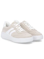 Kožené polobotky Remonte Rieker D3E00-60 béžové barvy