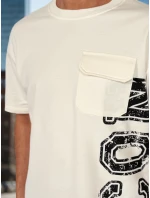 Pánská bílá souprava s potiskem FashionStreet AX0800