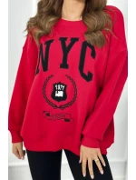 Bavlněná souprava, zateplená mikina + legíny červený Bavlněná souprava, zateplená mikina + legíny červený