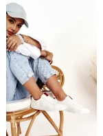 Dámské Kožené Tenisky Se Stuhou BIG STAR DD274685 Bile Dámské Kožené Tenisky Se Stuhou BIG STAR DD274685 Bile