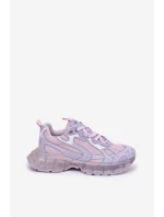 Dámské Kožené Tenisky GOE RR2N4081 Fialové Dámské Kožené Tenisky GOE RR2N4081 Fialové