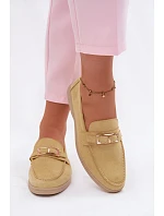 Dámské mokasíny Žluté s přezkou Belinae