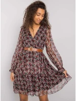 Šaty LC SK 22K 3001.28P černá a červená Šaty LC SK 22K 3001.28P černá a červená