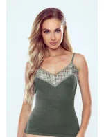 Dámská košilka Karina Khaki zelená - Eldar