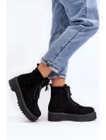 Dámské kotníkové boty M532-1 model 190537 Černá - ERYNN