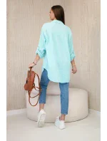 Bavlněná mušelínová košile oversize mincovna