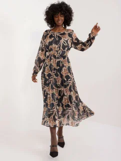 DHJ SK 13928 šaty.42 černá a béžová