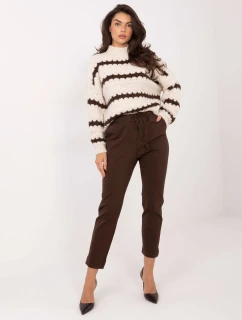 Kalhoty IT SP FL7690.64 tmavě hnědé