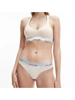 Dámská tanga Modern Cotton Metallic QF6136E-VJS - Calvin Klein