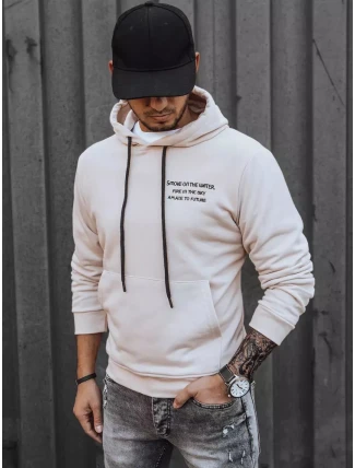 FashionStreet ecru pánská mikina BX5461 FashionStreet ecru pánská mikina BX5461