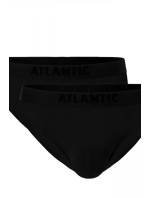Pánské slipy 016 black 2 pack - Atlantic