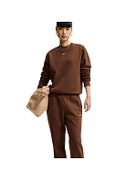 Dámské kalhoty Nike Studio Fleece Medium Weigh, hnědé, IM8078 259, dámské
