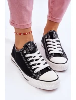 Dámské klasické tenisky černé a bílé Ecoma Dámské klasické tenisky černé a bílé Ecoma