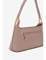 Kožená kabelka z eko kůže tmavě béžová Tielle
