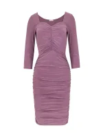 Dámské šaty K006 fialová - Makover Dámské šaty K006 fialová - Makover