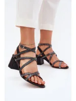 Sandály na podpatku  model 215004 Step in style