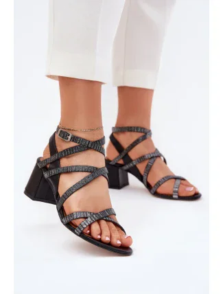 Sandály na podpatku  model 215004 Step in style