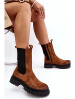 Dámské boty sztyblety na zip Camel Samil