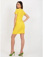 Šaty LK SK 506335.21 tmavě žluté