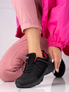 Krásné černé trekingové boty dámské bez podpatku