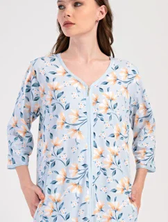 Dámské domácí šaty s tříčtvrtečním rukávem Karolína