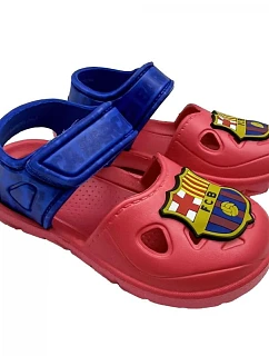Dětské sandály na suchý zip FC Barcelona 2300007504