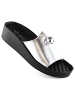 Dámské vestavěné ažurové sandály béžové Sabatina