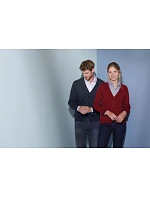 Daiber JN 660 Dámský pletený cardigan s výstřihem do V 02.0660 red