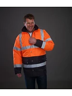 Yoko HVP 302 Hi-Vis Parka 79.P302 hi vis orange/navy