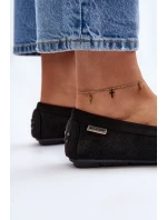 Dámské černé šněrovací mokasíny Rasirna