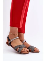 Dámské Ploché Sandály S.Barski MY923 Černé