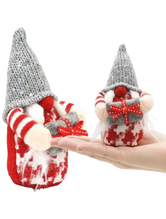 DEKORATIVNÍ TRPASLÍK 15CM ŠEDÁ DÍVKA